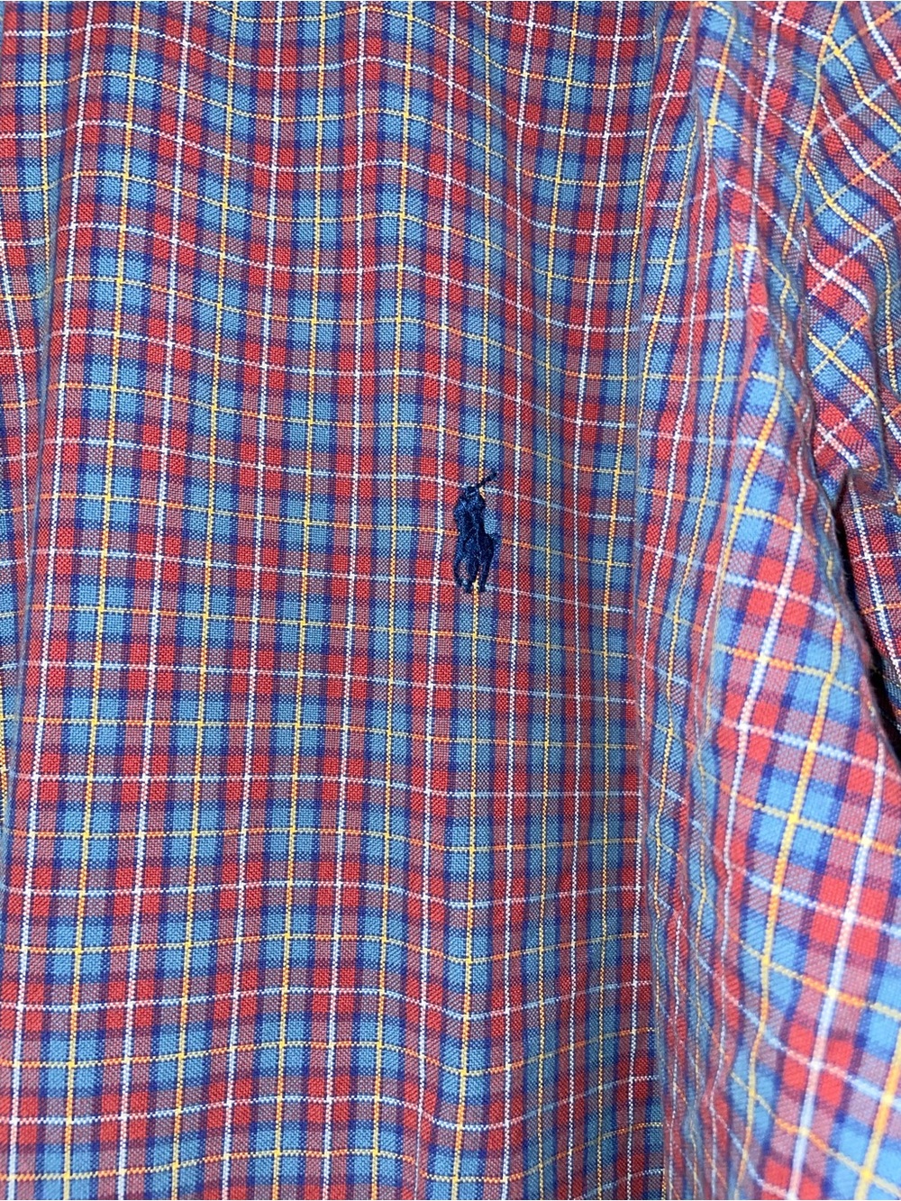 Polo Ralph Lauren Shirt 2XB Big Plaid Button Down Long Sleeve Cotton Mens